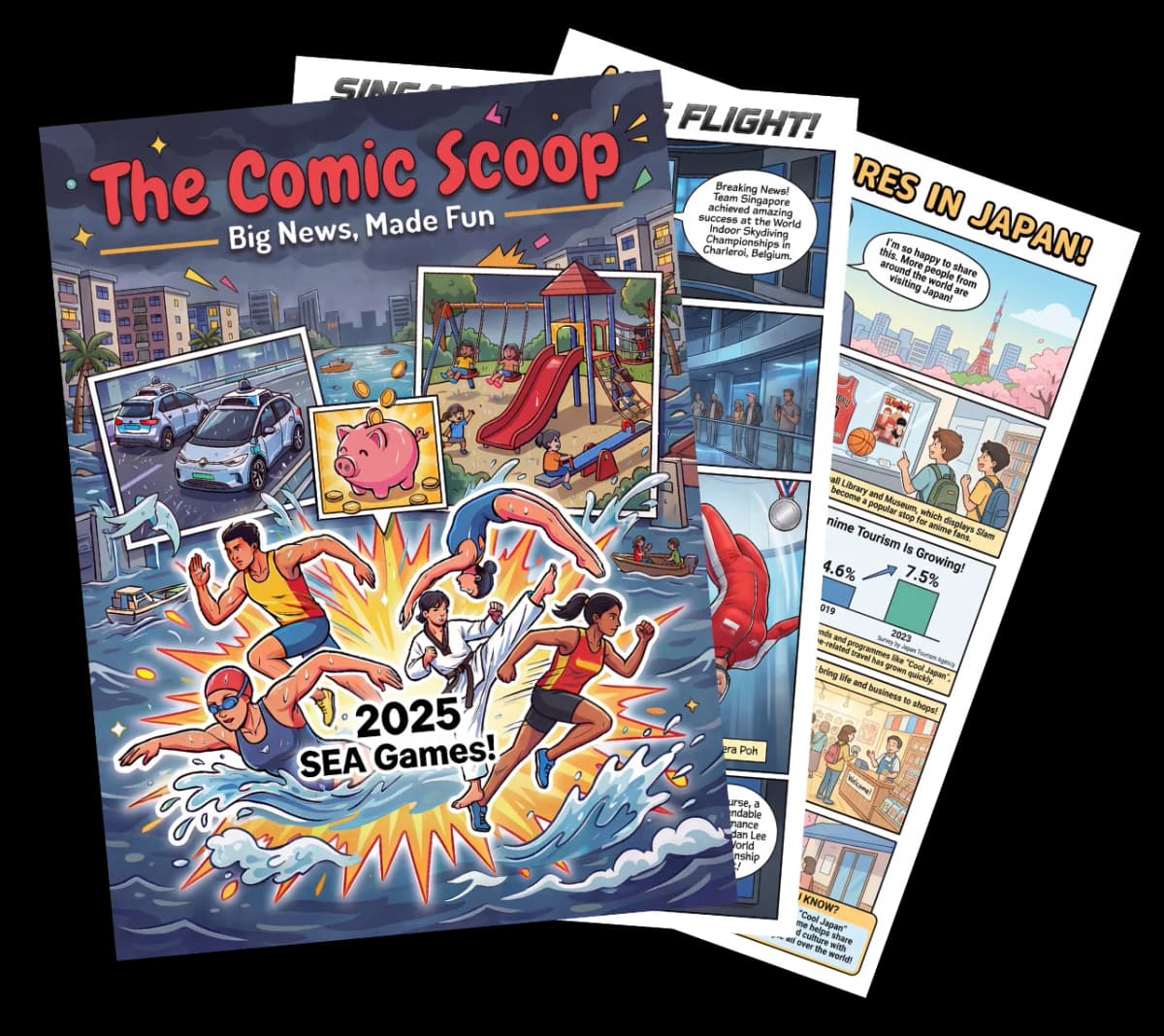 Comic Sample - Weekly news comics for children